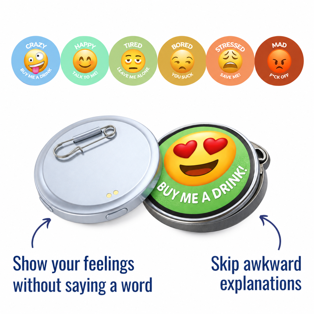 MoodiePin - Mood Badge