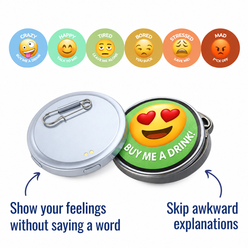 MoodiePin - Mood Badge